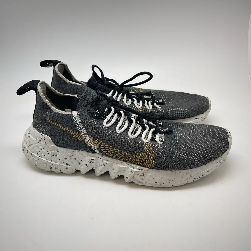 Nike Sneakers Mens 8 Space‎ Hippie 01 CZ6148-002 Gray Running Athletic Gym Shoes